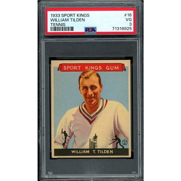 1933 Sport Kings #16 Bill Tilden (PSA 3)