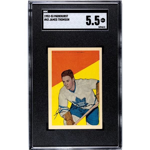1952-53 Parkhurst #43 Jim Thomson (SGC 5.5)