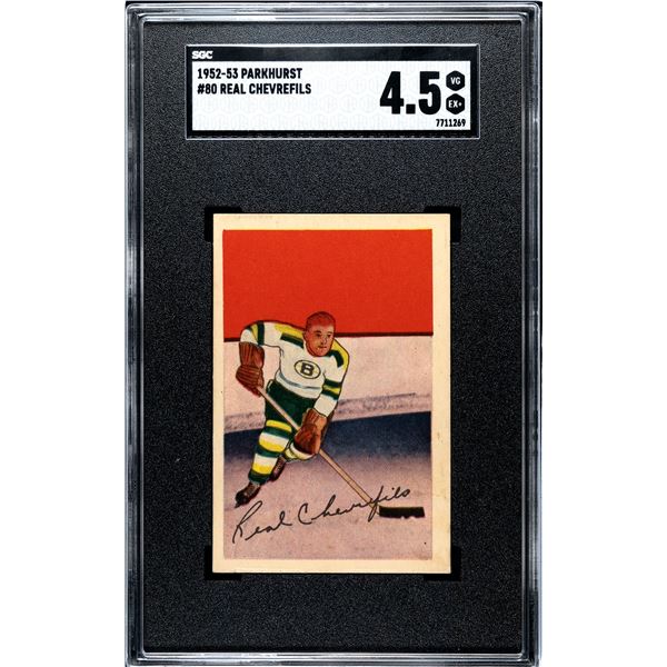 1952-53 Parkhurst #80 Real Chevrefils RC (SGC 4.5)