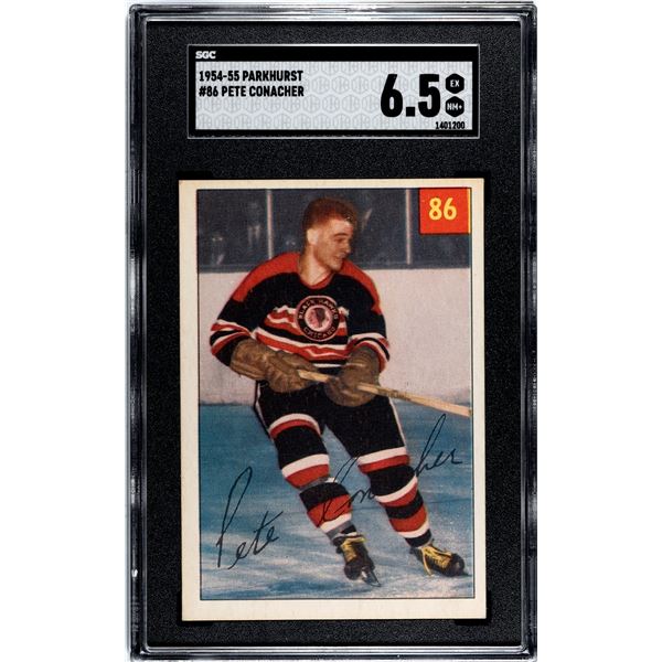 1954-55 Parkhurst #86 Pete Conacher (SGC 6.5)