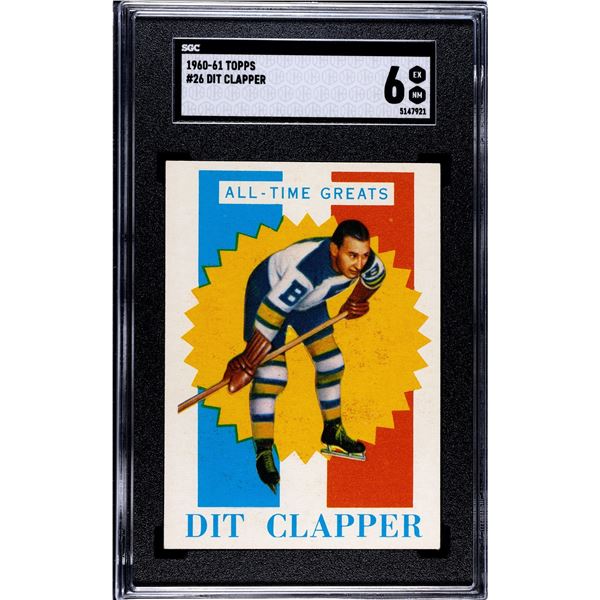 1960-61 Topps #26 Dit Clapper (SGC 6)