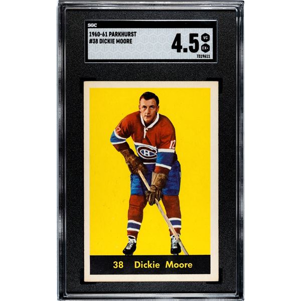 1960-61 Parkhurst #38 Dickie Moore (SGC 4.5)