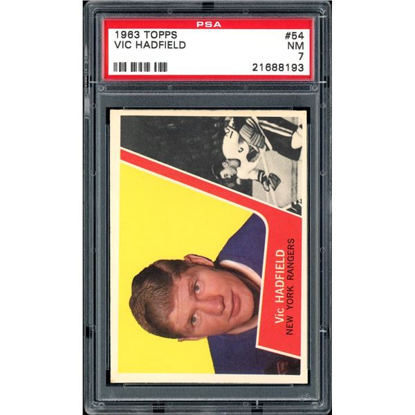 1963-64 Topps #54 Vic Hadfield (PSA 7)