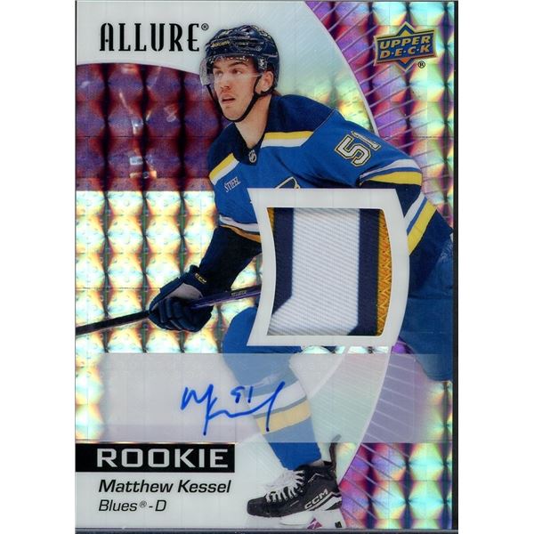 2023-24 Upper Deck Allure Matthew Kessel Purple Diamond Rookie Auto Patch #1/10