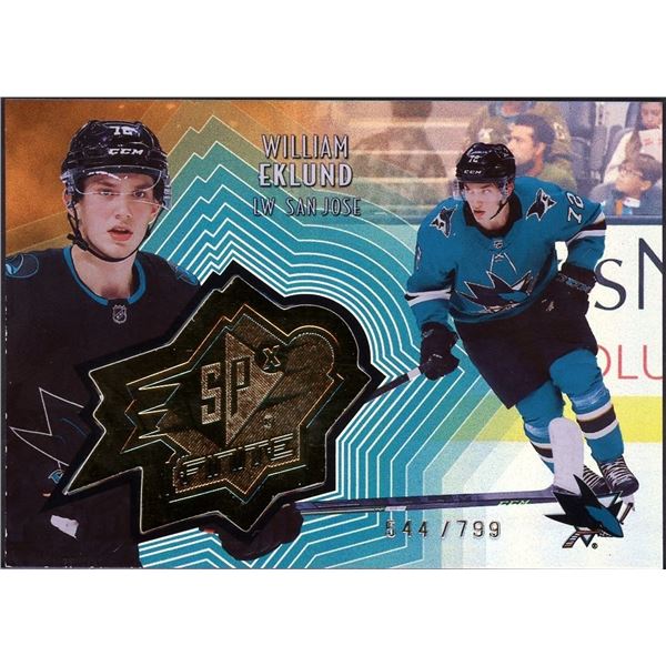 2021-22 Upper Deck SPX Finite William Eklund #544/799