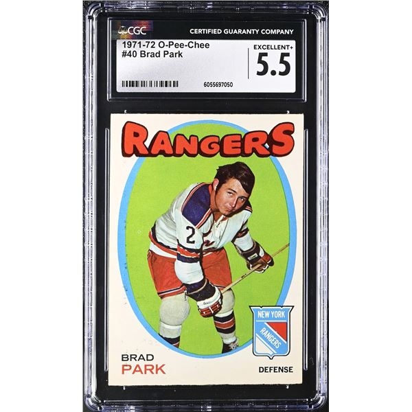 1971-72 O-Pee-Chee #40 Brad Park (CGC 5.5)