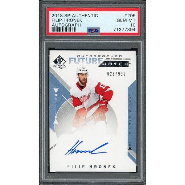 2018-19 SP Authentic Filip Hronek Future Watch Autograph #623/999 - PSA 10