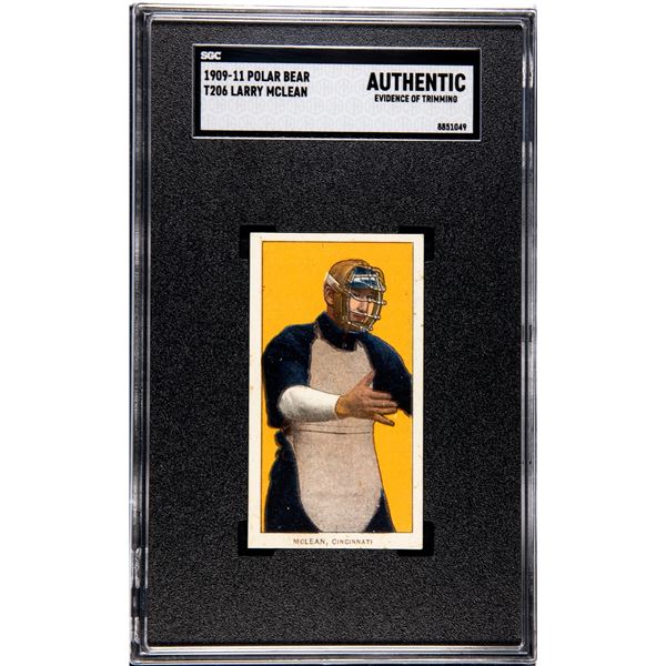 1909-11 T206 Larry McLean (SGC AUTH) Polar Bear