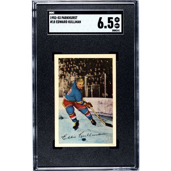1952-53 Parkhurst #18 Ed Kullman (SGC 6.5)