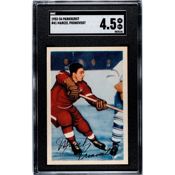 1953-54 Parkhurst #41 Marcel Pronovost (SGC 4.5)