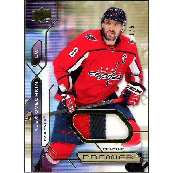 2021-22 Upper Deck Premier Alex Ovechkin Premium Patch #1/5