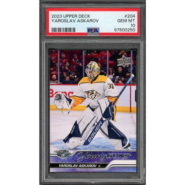 2023-24 Upper Deck Young Guns Yaroslav Askarov - PSA 10