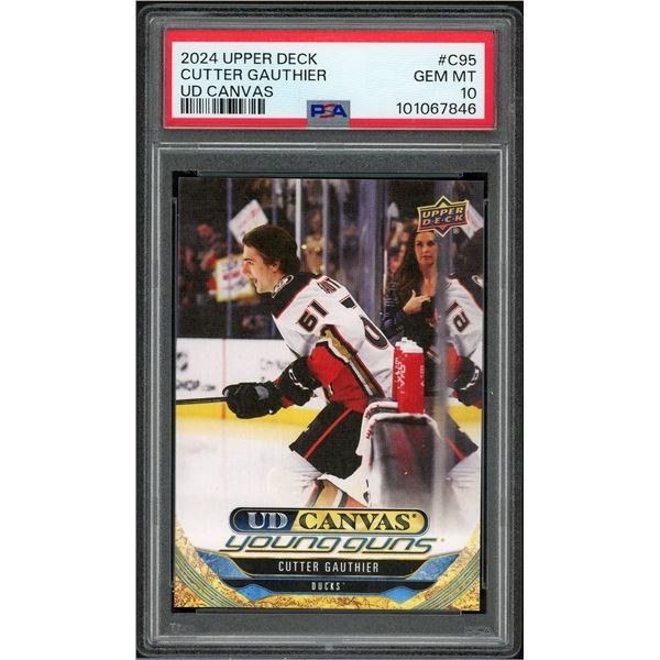 2024-25 Upper Deck Young Guns Canvas Cutter Gauthier - PSA 10