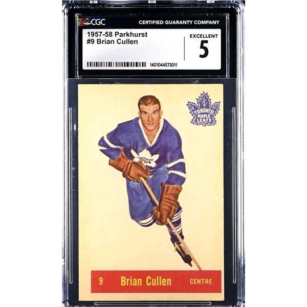 1957-58 Parkhurst #T9 Brian Cullen (CGC 5)