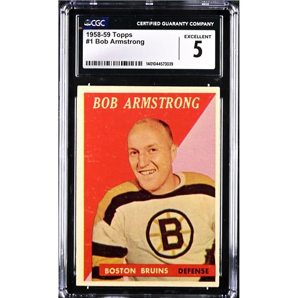 1958-59 Topps #1 Bob Armstrong (CGC 5)