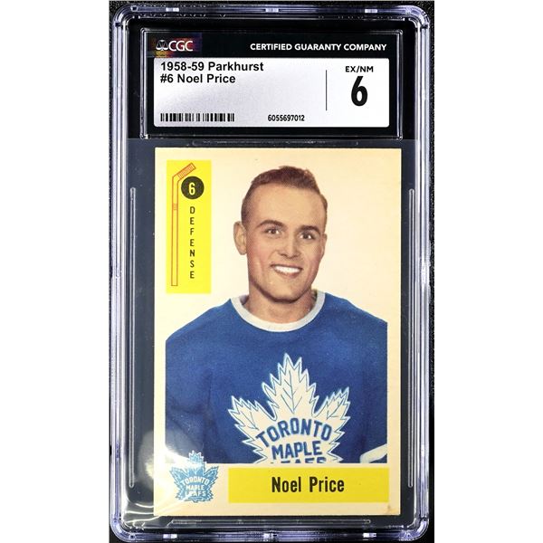 1958-59 Parkhurst #6 Noel Price (CGC 6)