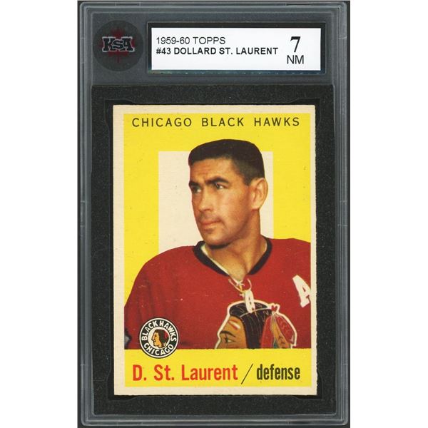 1959-60 Topps #43 Dollard St. Laurent (KSA 7)