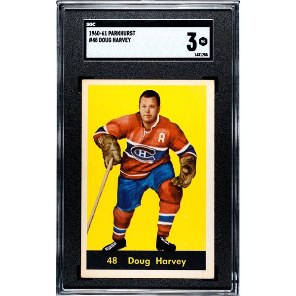1960-61 Parkhurst #48 Doug Harvey (SGC 3)