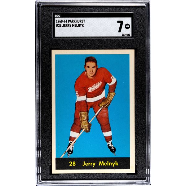 1960-61 Parkhurst #28 Gerry Melnyk RC (SGC 7)