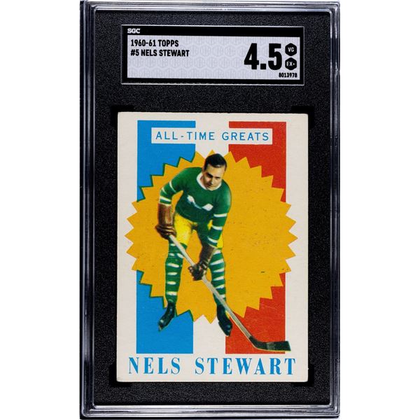 1960-61 Topps #5 Nels Stewart ATG (SGC 4.5)