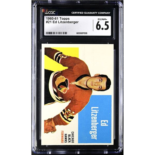 1960-61 Topps #21 Ed Litzenberger (CGC 6.5)