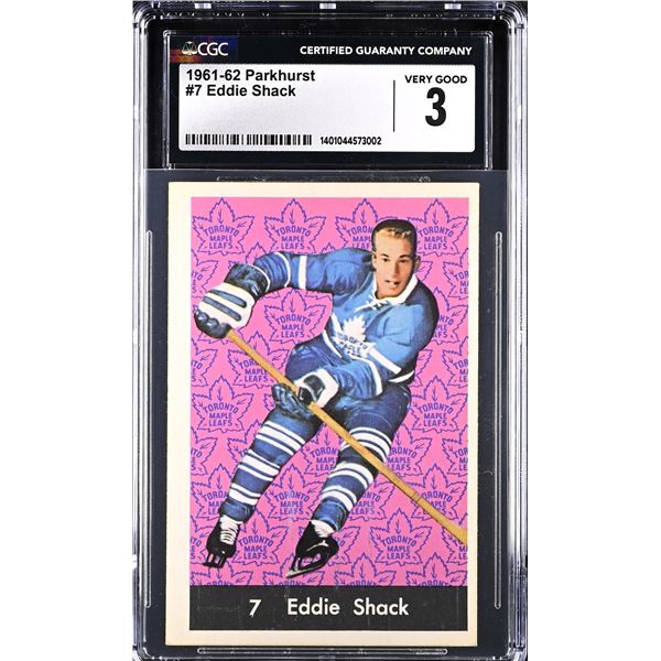 1961-62 Parkhurst #7 Eddie Shack (CGC 3)