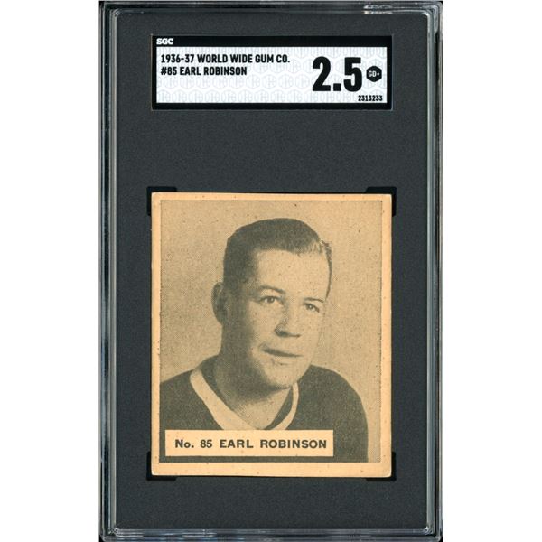1937 World Wide Gum #85 Earl Robinson (SGC 2.5)