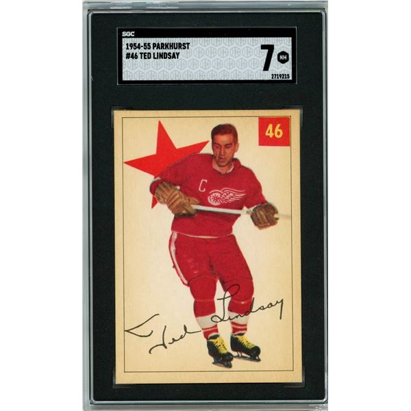 1954-55 Parkhurst #46 Ted Lindsay (SGC 7)