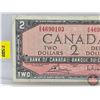 Image 2 : Canada $2 Bill 1954 : Bouey/Rasminsky #GG4690103 (See Pics for Varieties, Conditions, Serial Numbers