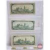 Image 5 : Canada $1 Bills 1967 (3): - Beattie/Rasminsky #KP9102743 - Beattie/Rasminsky #HP6812317 - Beattie/Ra
