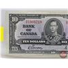 Image 2 : Bank of Canada $10 Bill 1937 : Gordon/Towers #SD1905718 (See Pics for Varieties, Conditions, Serial 