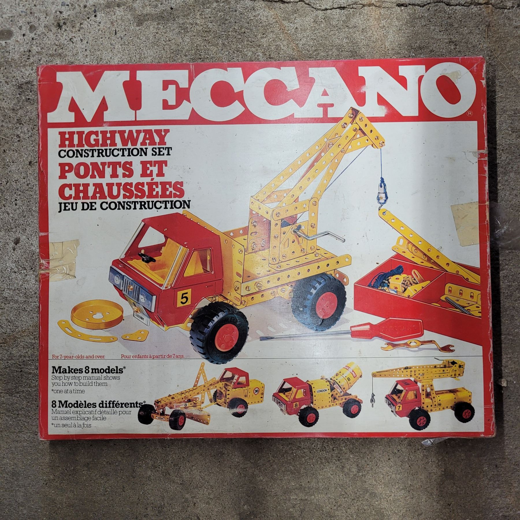 Boîte De Construction AMI LAC Meccano – Vintage 1950s, Alemanni, Italie