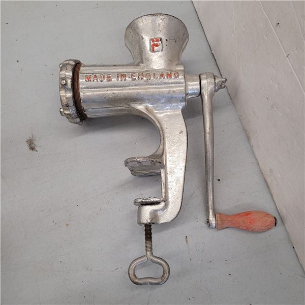 Antique Made in England Meat Grinder No 10