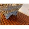 Image 8 : Vintage Woven Fishing Basket 17" Dia, 14"H