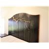Image 2 : Wooden 6-Panel Headboard w/ Painted Willow Tree Branches 96" x 73"H