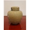 Image 2 : Enameled Cloisonne Ginger Jar w/ Lid & Floral Motif Marked China 6"H