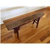 Image 2 : Wooden Entry Table w/ Sawhorse Legs 45" x 6" x 20"H
