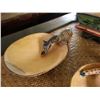 Image 8 : Qty 3 Bowls w/ Animals Drinking, Trivets, Vintage Servingware, etc Misc Sizes