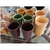 Image 2 : Qty 8 Ceramic Cups & 2 Oil & Vinegar Sets w/ Extra Bottles