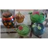 Image 1 : Qty 5 Ceramic Fruit Trinket Boxes & Décor, Misc Sizes