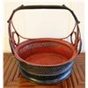 Image 1 : Vintage Lacquered Basket 12"H