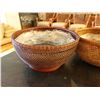 Image 2 : Qty 3 Woven Baskets, Misc Sizes