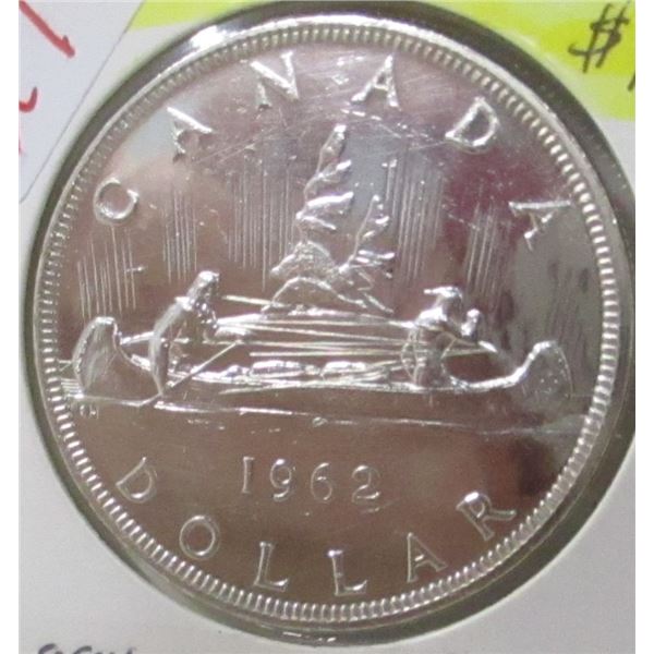 1962 CANADA SILVER DOLLAR