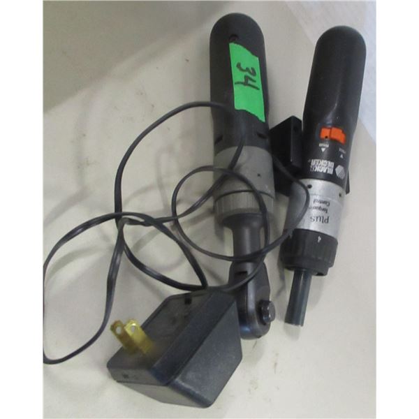 CORDLESS 1/4" RATCHET SCREWDRIVER & CHARGER