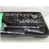 Image 1 : BLACK TRAY, SOCKETS, WRENCHES, RATCHETS