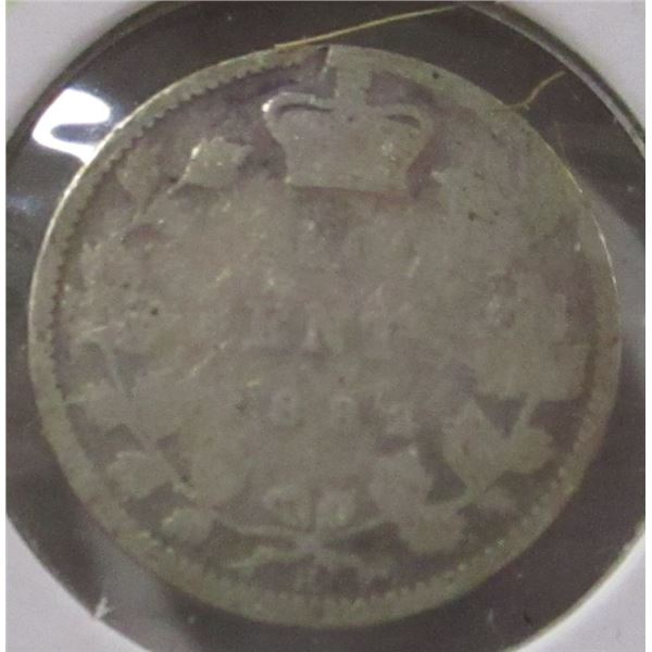 1882H VICTORIAN CANADA SILVER DIME