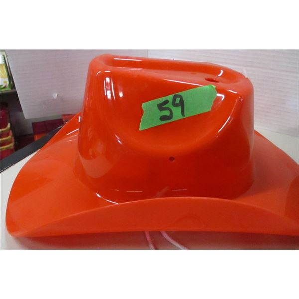 FREIGHT DAMAGE (AS IS):  PLASTIC COWBOY HAT