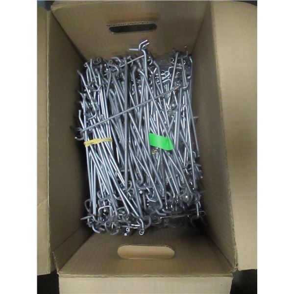 ESTATE:  APPROX. 12" SINGLE PEG BOARD HOOKS - BOX