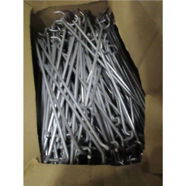 ESTATE:  BOX C/W PEG BOARD HOOKS