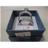 Image 2 : WEDDING & ENGAGEMENT RING SET (SILVER COLOR) (SIZE 7)